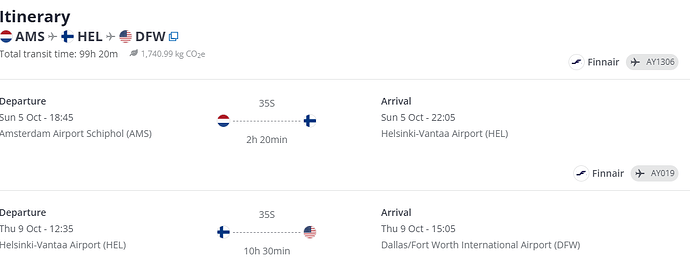 Itinerary - BraX3 restock