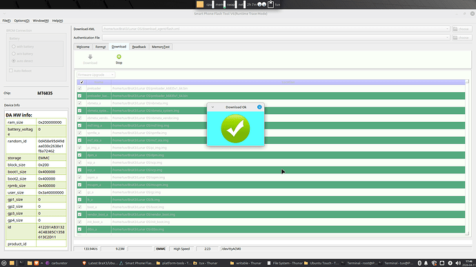 SPFlash in Linux-success