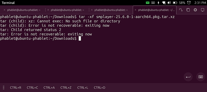 SMPlayer tar error