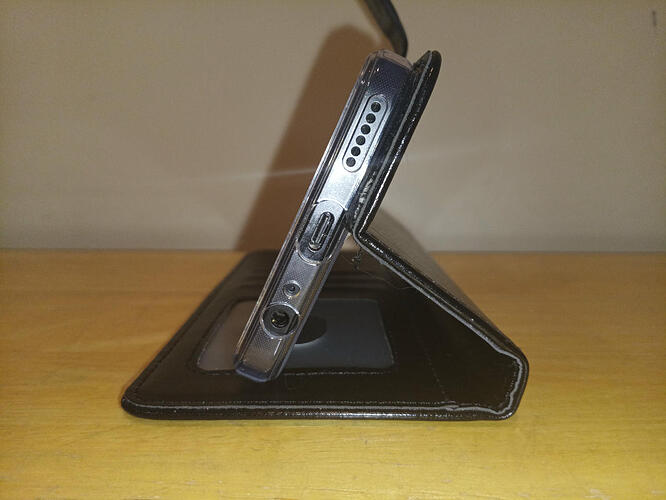 pocket computer case-aligned ports